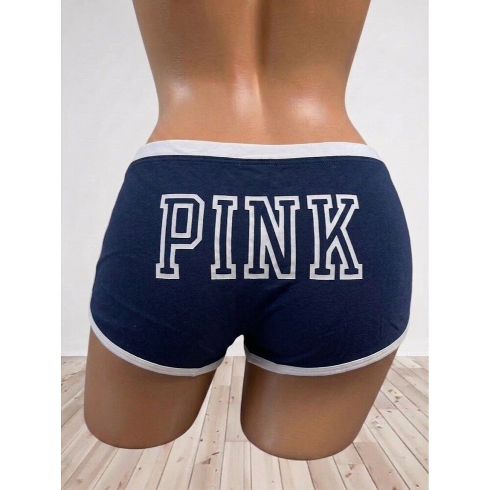 Victoria's Secret Logo Cotton Dorm Boyshort Panties L NWT - Picture 1 of 6